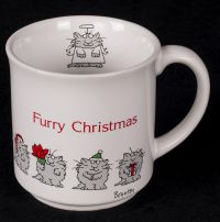 Boynton FURRY CHRISTMAS Cat Holiday Coffee Mug